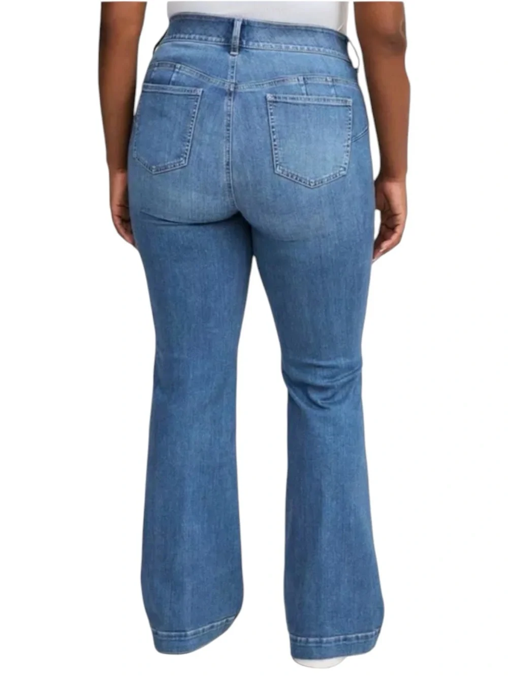 TORRID Bombshell Flare High-Rise in Light Blue Jeans Size 10T (TALL)